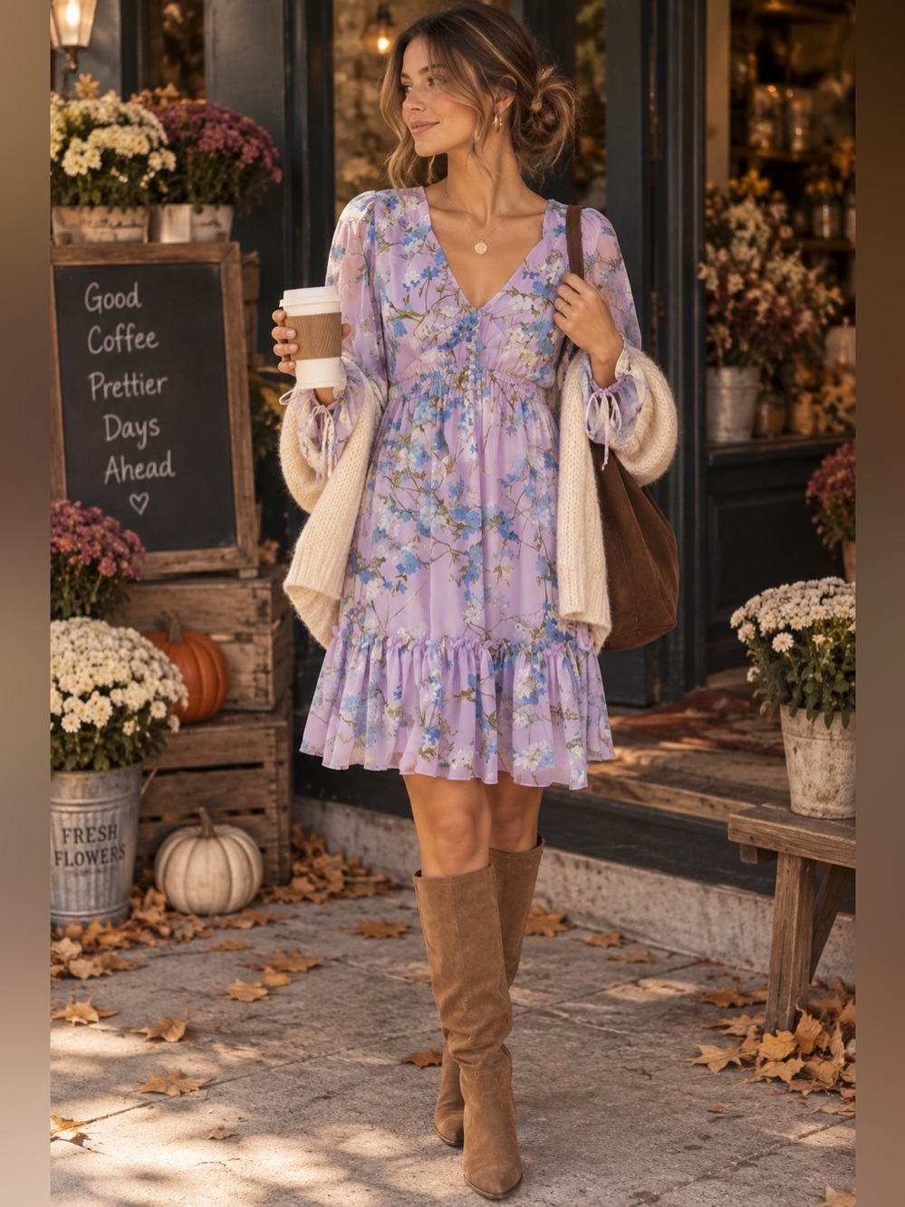 Romantic 💖 Taylor Floral Print Chiffon Dress Cottagecore fairycore feminine